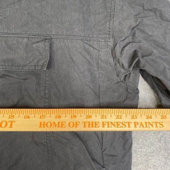 Oak + Fort Boxy Jacket Coat Cotton Nylon Adult Small Black Utility Cargo - Picture 4 of 10